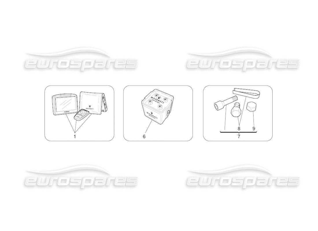 maserati grancabrio (2010) 4.7 diagramma delle parti degli accessori aftermarket