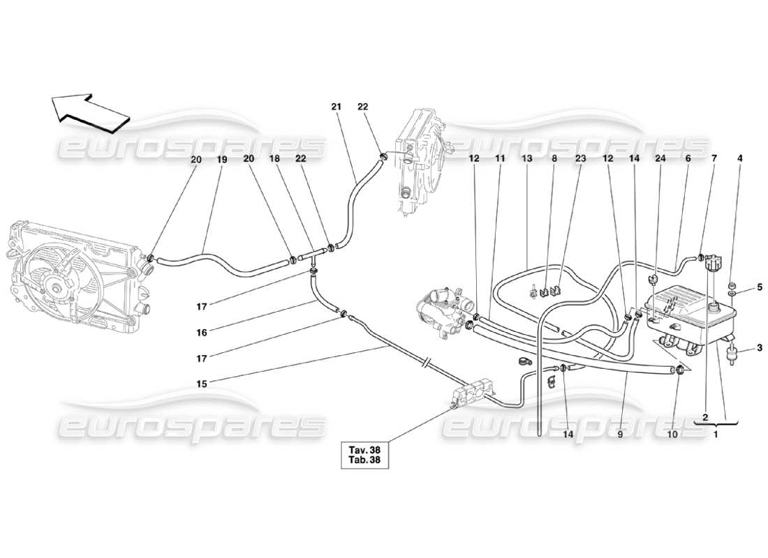 ferrari 360 challenge stradale nourice diagramma delle parti