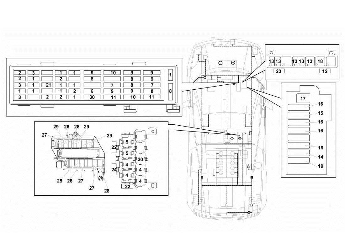 lamborghini gallardo lp560-4s update sistema elettrico diagramma delle parti