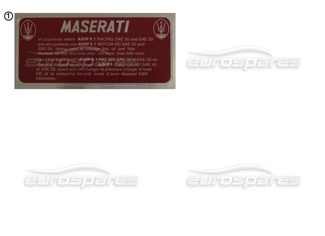 maserati miscellaneous maserati adesivi - adesivi di identificazione diagramma delle parti