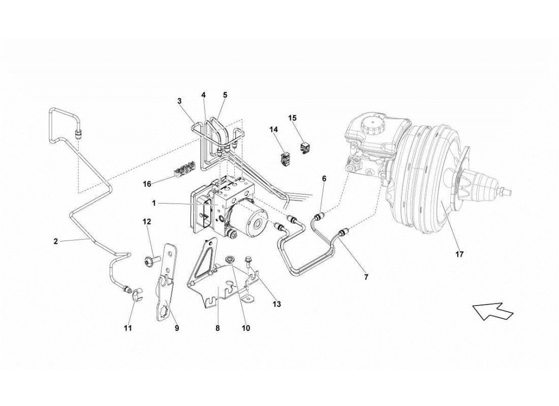 lamborghini gallardo sts ii sc regolazione delle forze di trattenuta diagramma delle parti