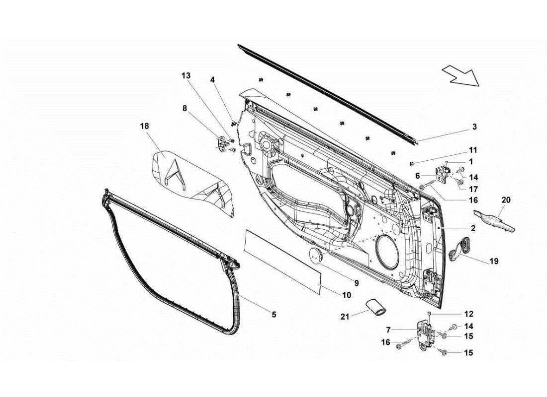 lamborghini gallardo sts ii sc porte diagramma delle parti