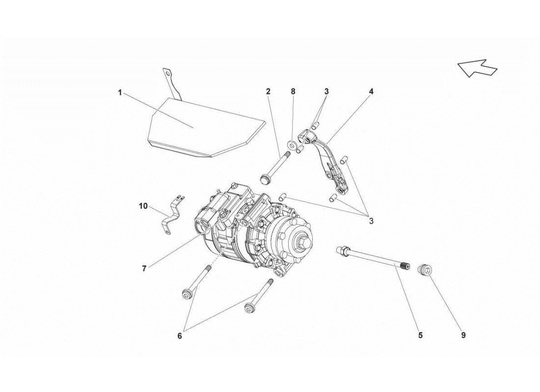lamborghini gallardo sts ii sc diagramma delle parti del sistema di climatizzazione