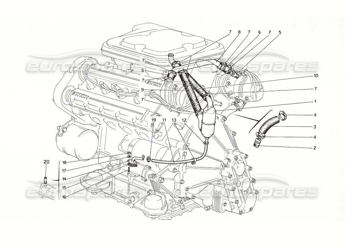 diagramma della parte contenente il codice parte 104210