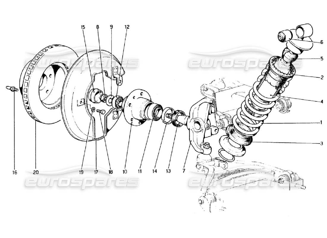 diagramma della parte contenente il codice parte 104361