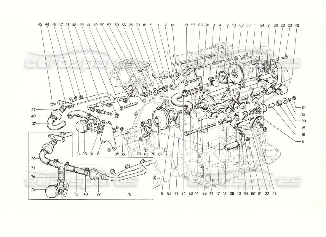 diagramma della parte contenente il codice parte 107725