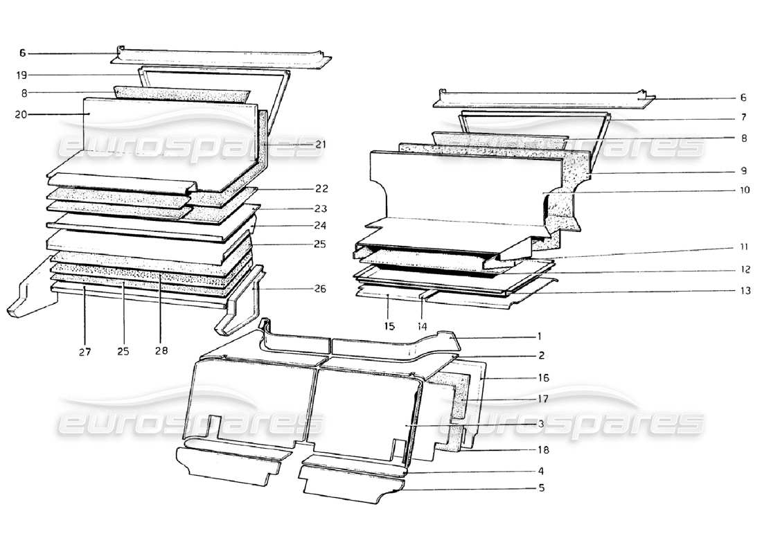 diagramma della parte contenente il codice parte 60161908