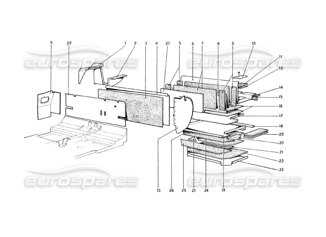diagramma della parte contenente il codice parte 40225005