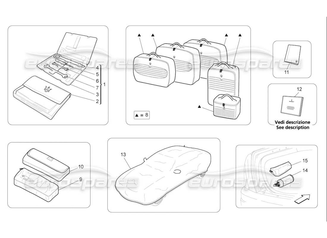 diagramma della parte contenente il codice parte 80043600