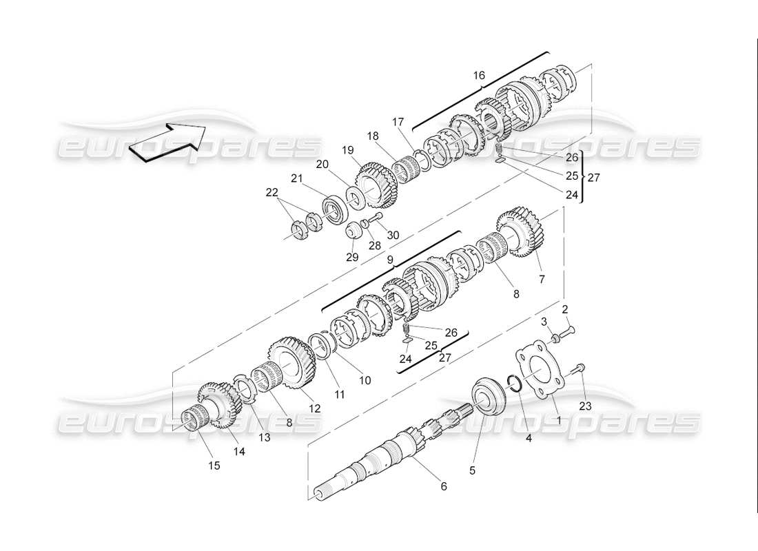 diagramma della parte contenente il codice parte 214797