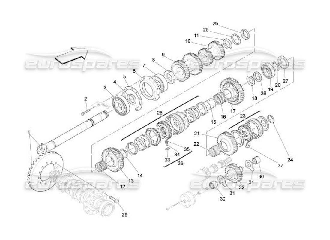 diagramma della parte contenente il codice parte 205647