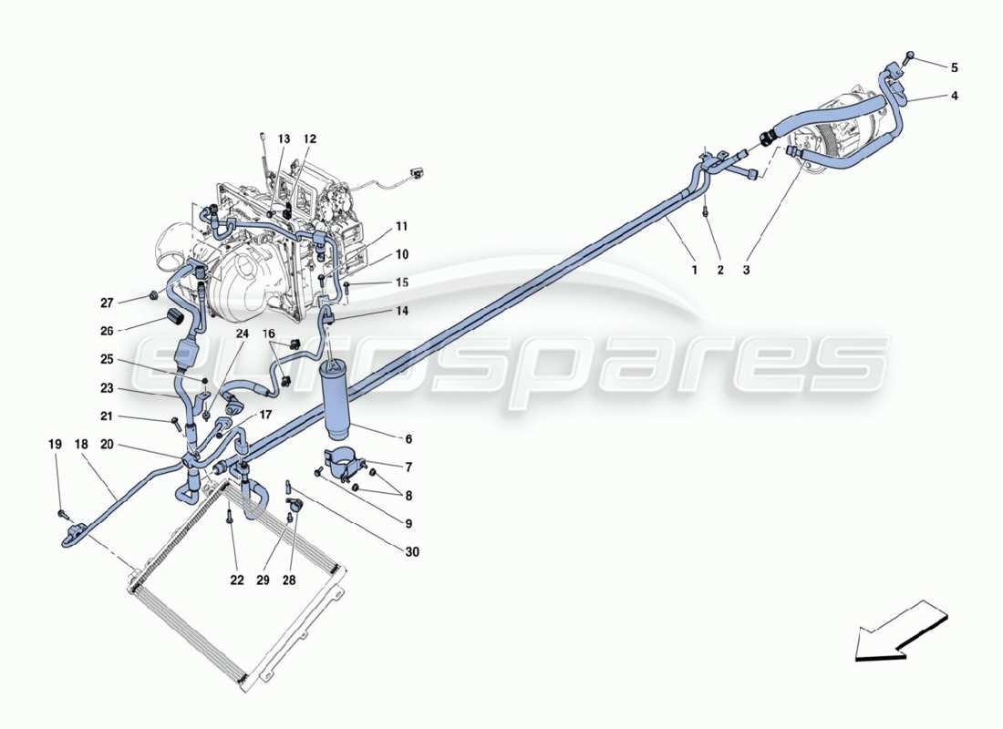 diagramma della parte contenente il codice parte 88998200