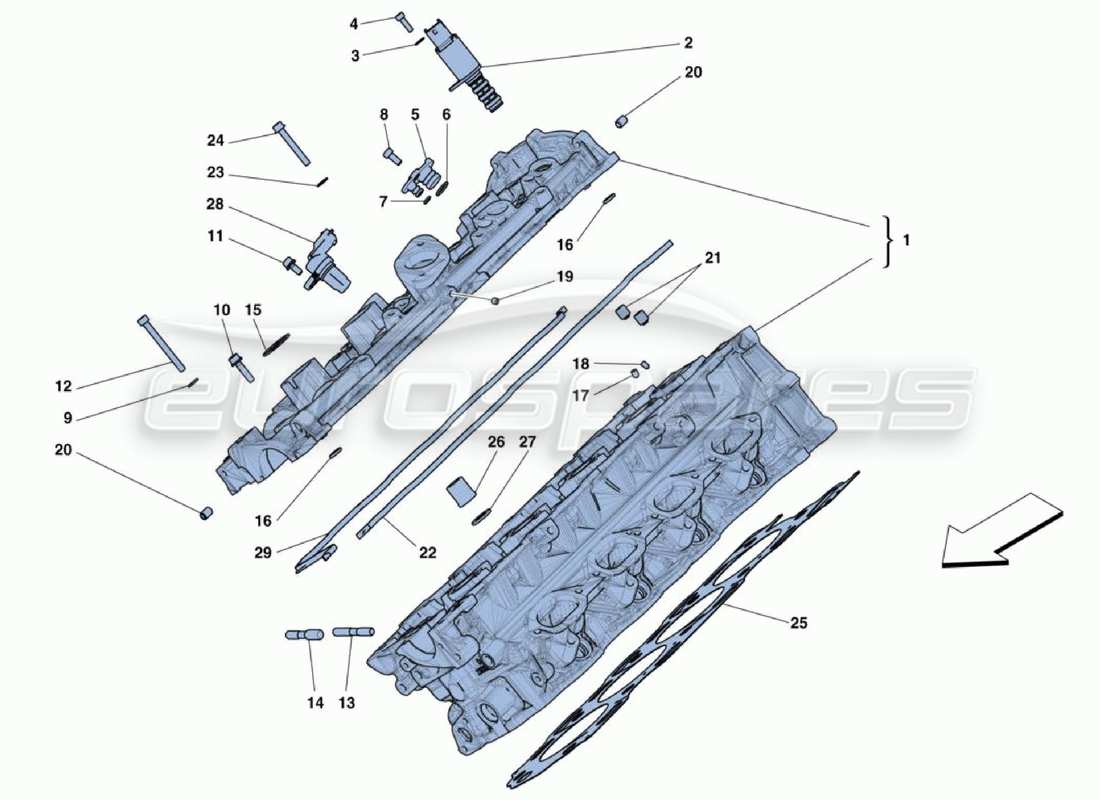 diagramma della parte contenente il codice parte 329563