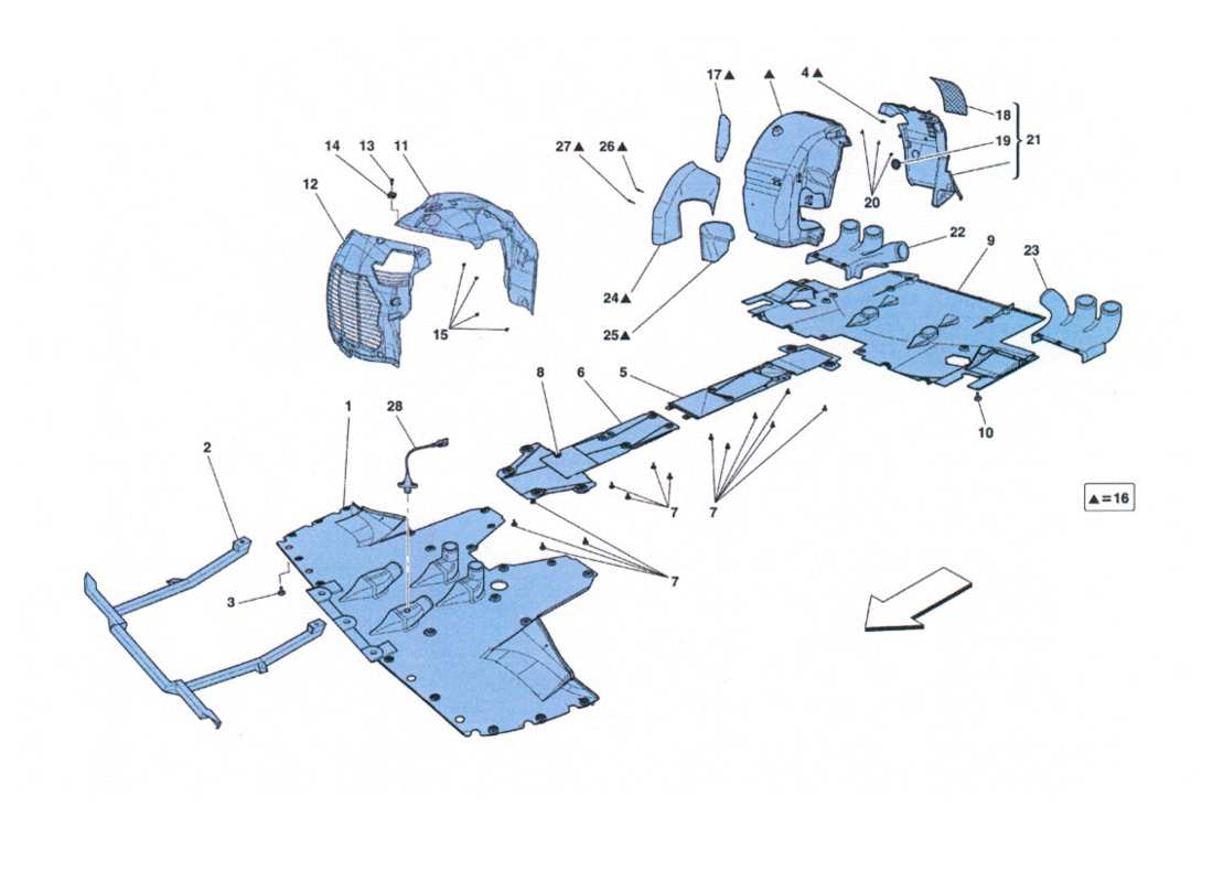 diagramma della parte contenente il codice parte 83413600