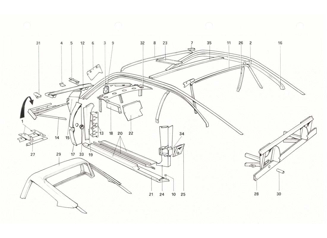 diagramma della parte contenente il codice parte 60414505