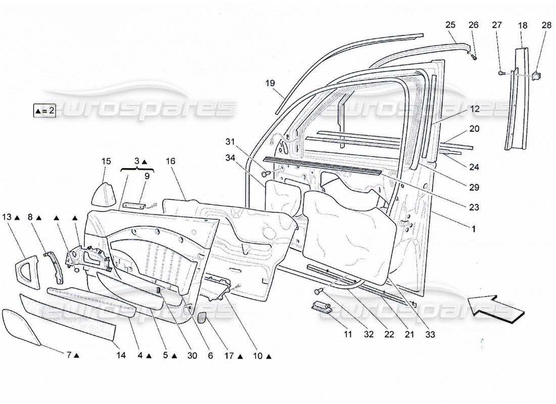 diagramma della parte contenente il codice parte 67203200