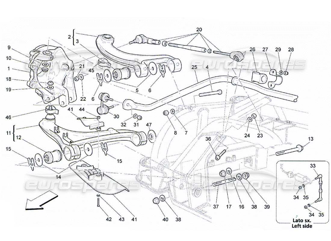 diagramma della parte contenente il codice parte 206881