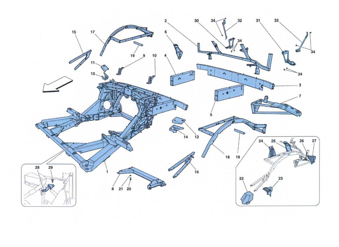 diagramma della parte contenente il codice parte 84041218