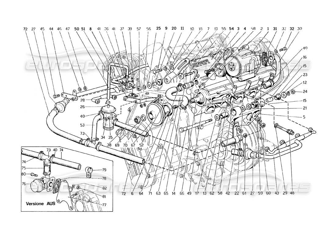 diagramma della parte contenente il codice parte 30809070