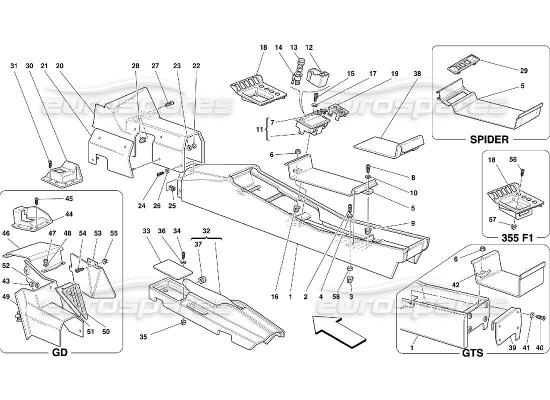 diagramma della parte contenente il codice parte 635233..