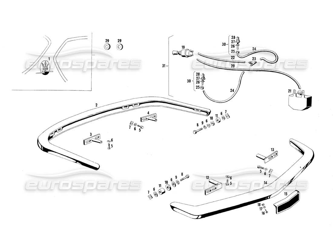 diagramma della parte contenente il codice parte 107 ba 55264