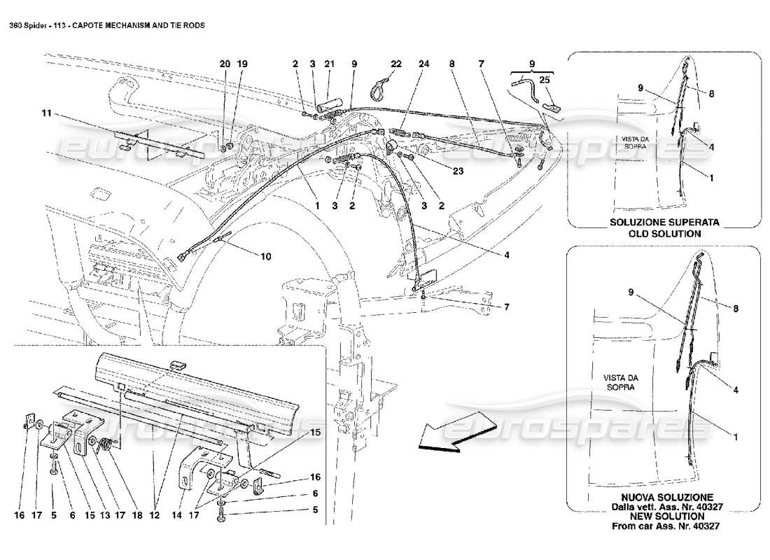 diagramma della parte contenente il codice parte 66468000