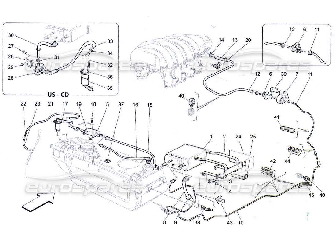 diagramma della parte contenente il codice parte 212003