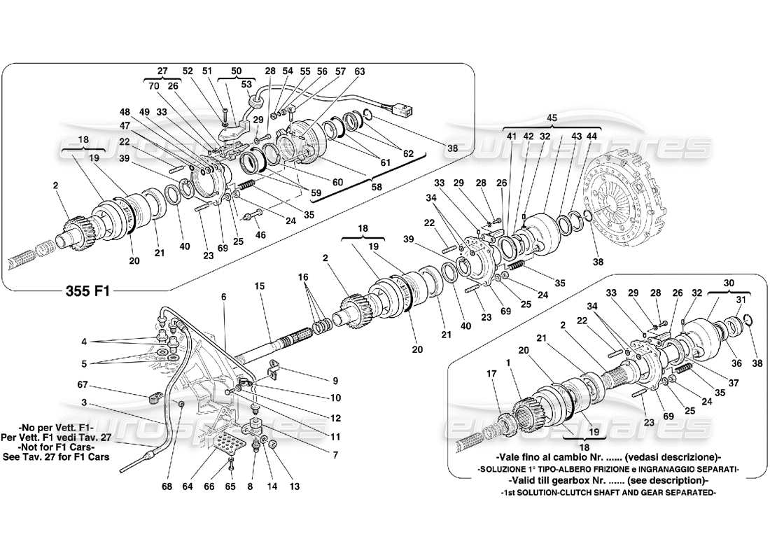diagramma della parte contenente il codice parte 14358524