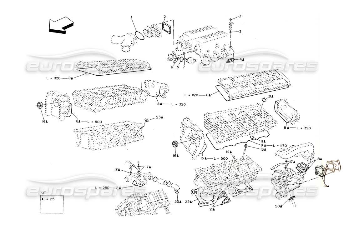 diagramma della parte contenente il codice parte 192415127