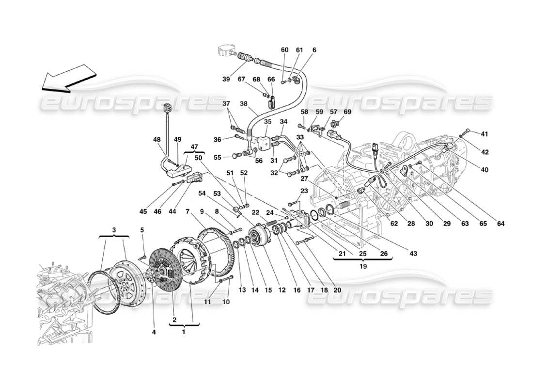 diagramma della parte contenente il codice parte 207539