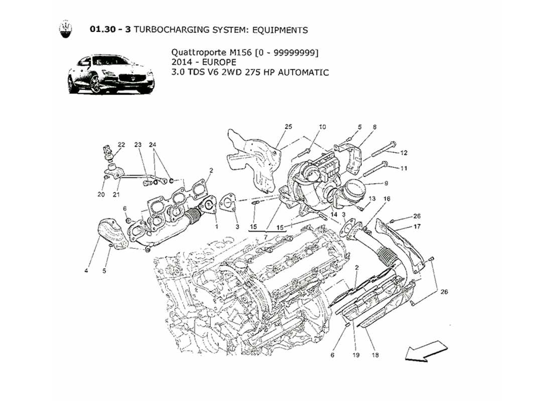 diagramma della parte contenente il codice parte 673001145