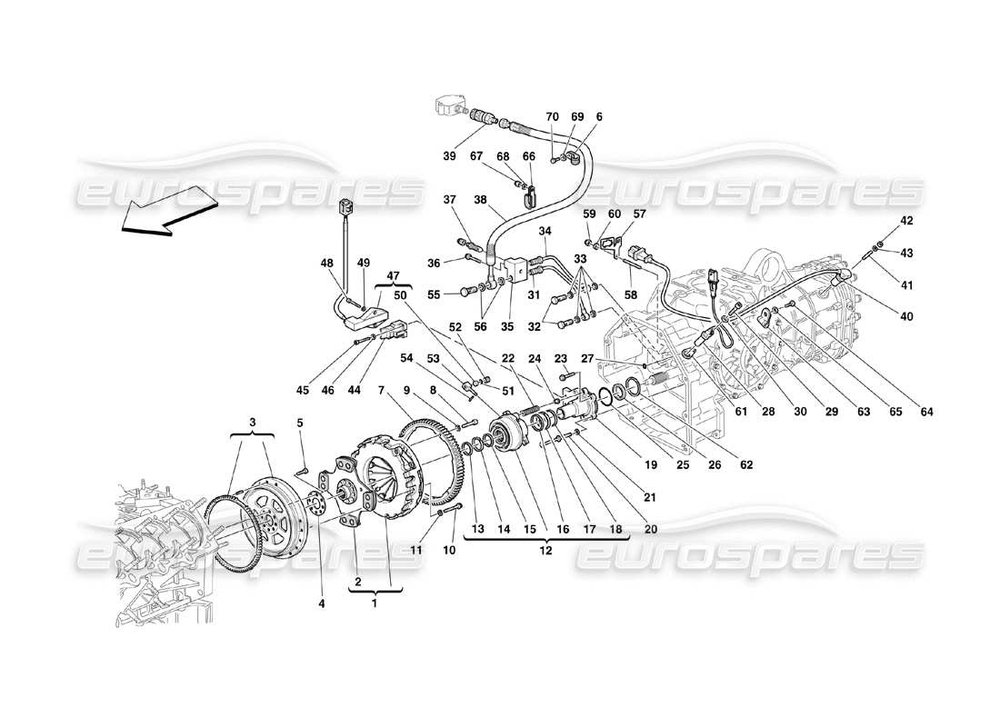 un diagramma delle parti dal catalogo delle parti Ferrari 360 Challenge (2000)