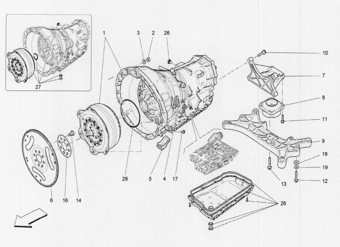 diagramma della parte contenente il codice parte 673002037