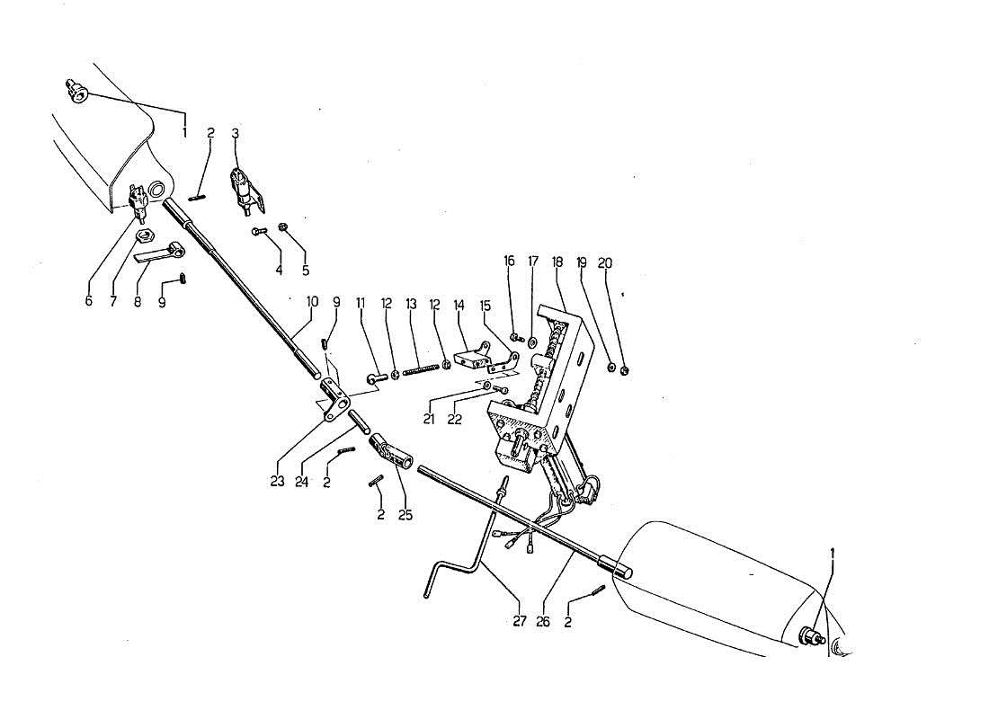 un diagramma delle parti dal catalogo delle parti lamborghini jarama