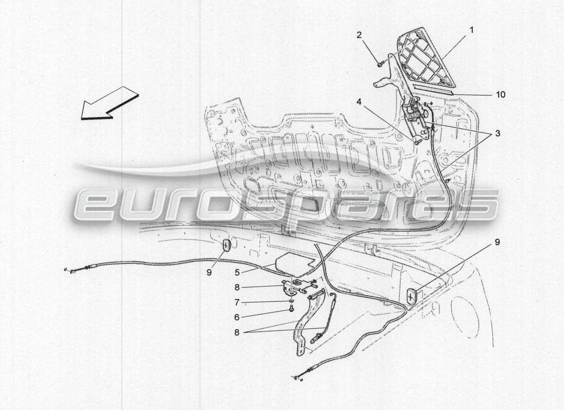 maserati grancabrio mc centenario impianto elettrico: flaps diagramma delle parti