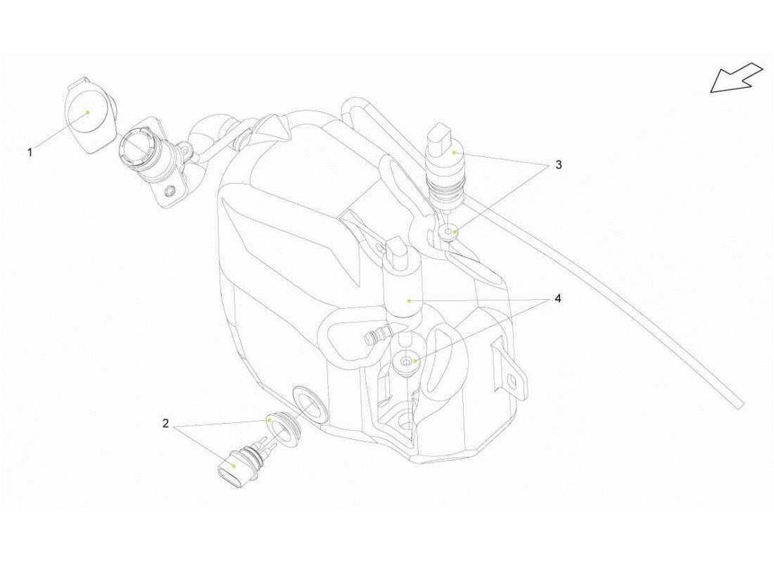 lamborghini gallardo sts ii sc rondella serbatoio lavatrice diagramma delle parti