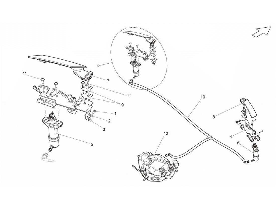 lamborghini gallardo lp570-4s perform rondella diagramma delle parti