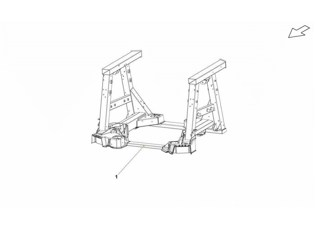 lamborghini gallardo sts ii sc elementi del telaio posteriore diagramma delle parti