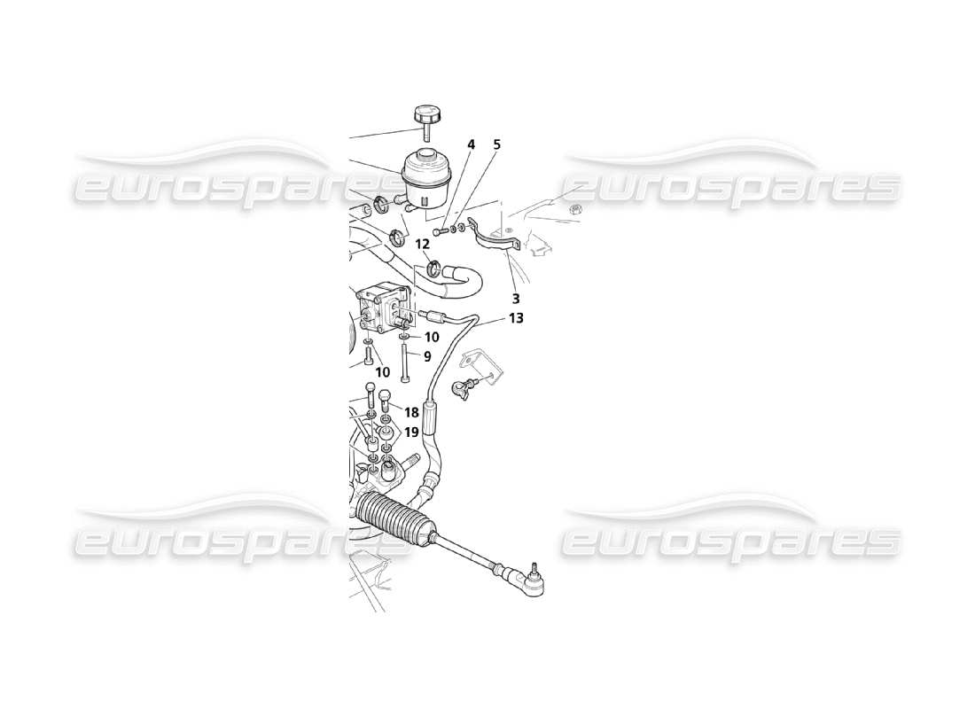 maserati qtp. (2003) 4.2 supporto pedaliera completo diagramma delle parti