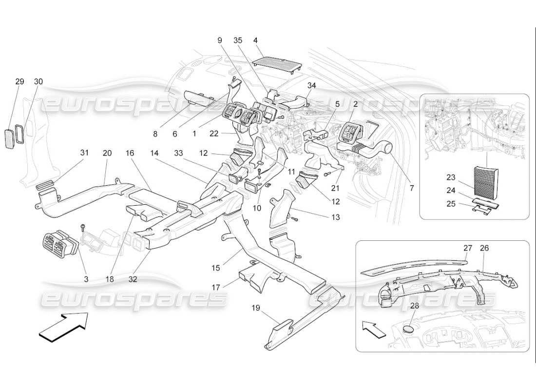 maserati qtp. (2007) 4.2 f1 unità a c: diagramma della parte di diffusione