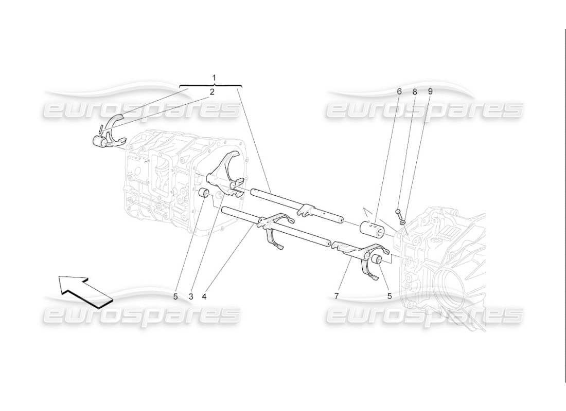 maserati qtp. (2007) 4.2 f1 controlli interni diagramma delle parti