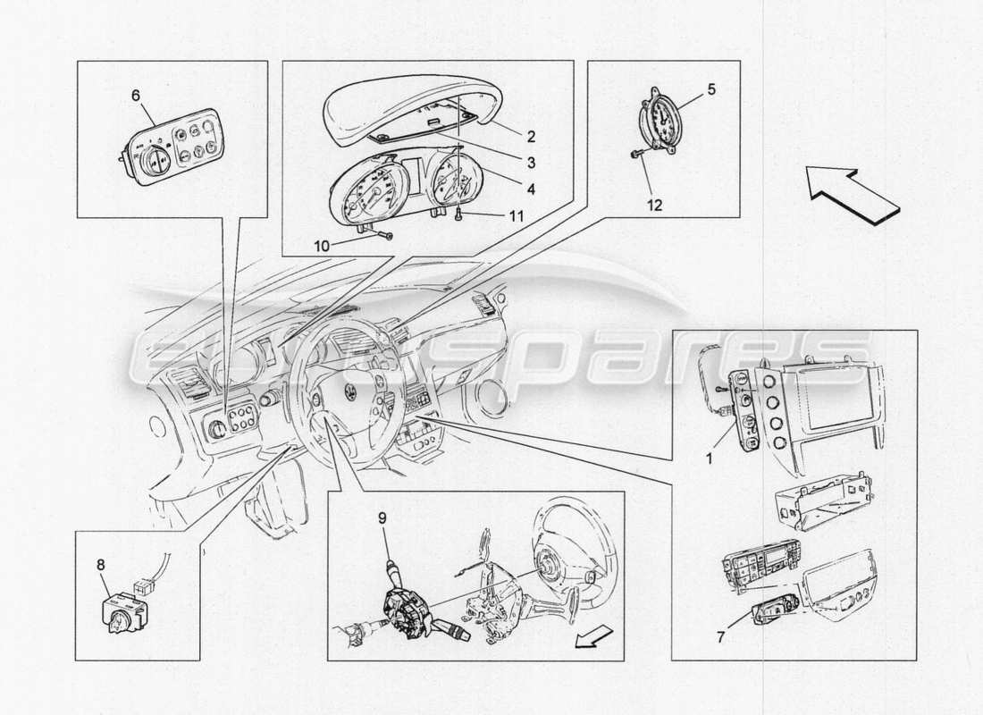 maserati granturismo special edition diagramma delle parti del sistema it