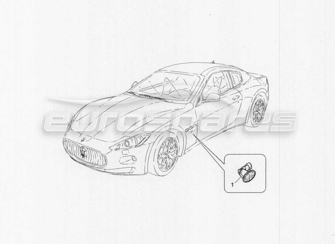 maserati granturismo special edition diagramma delle parti dei gruppi ottici laterali