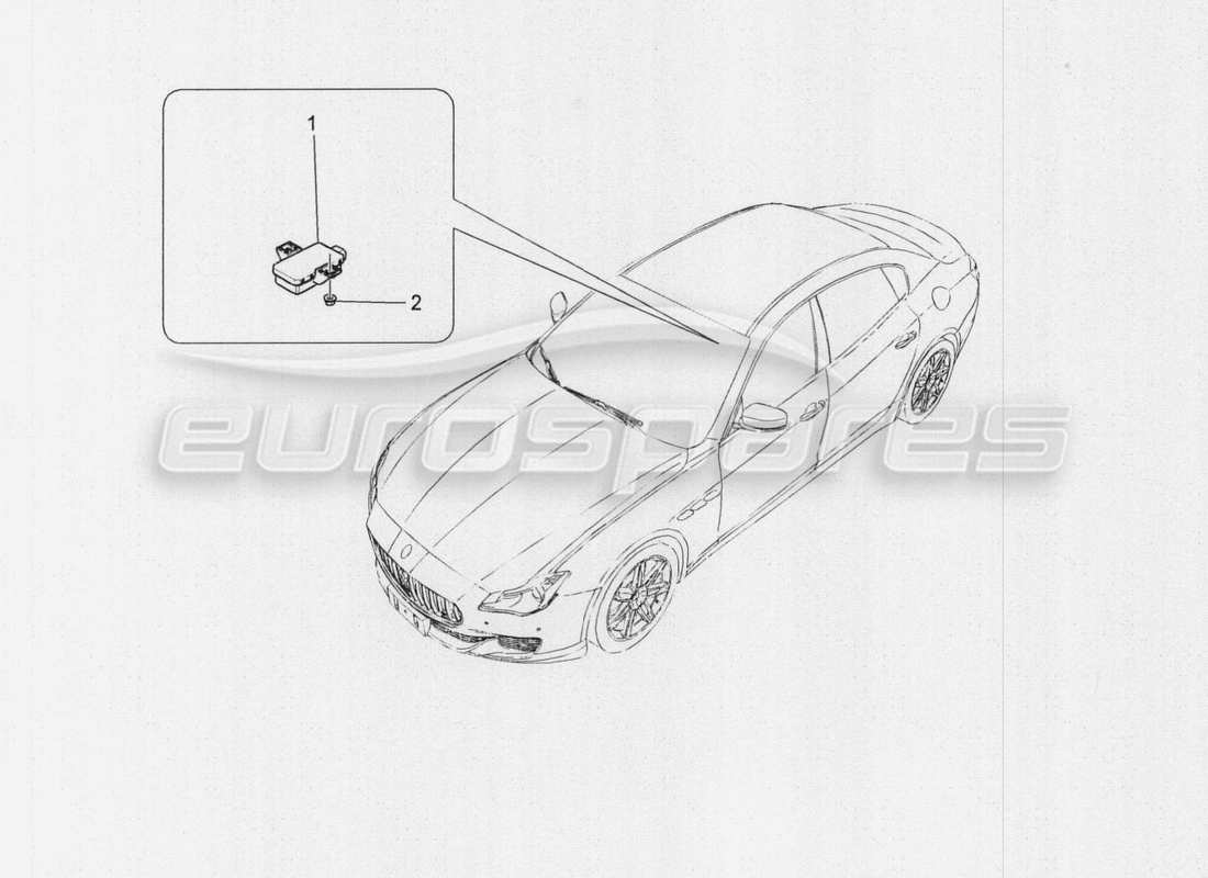 maserati qtp. v8 3.8 530bhp auto 2015 sistema di monitoraggio della pressione dei pneumatici schema delle parti
