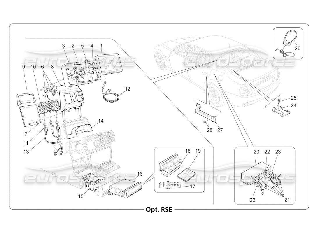 maserati qtp. (2011) 4.2 auto diagramma delle parti del sistema it