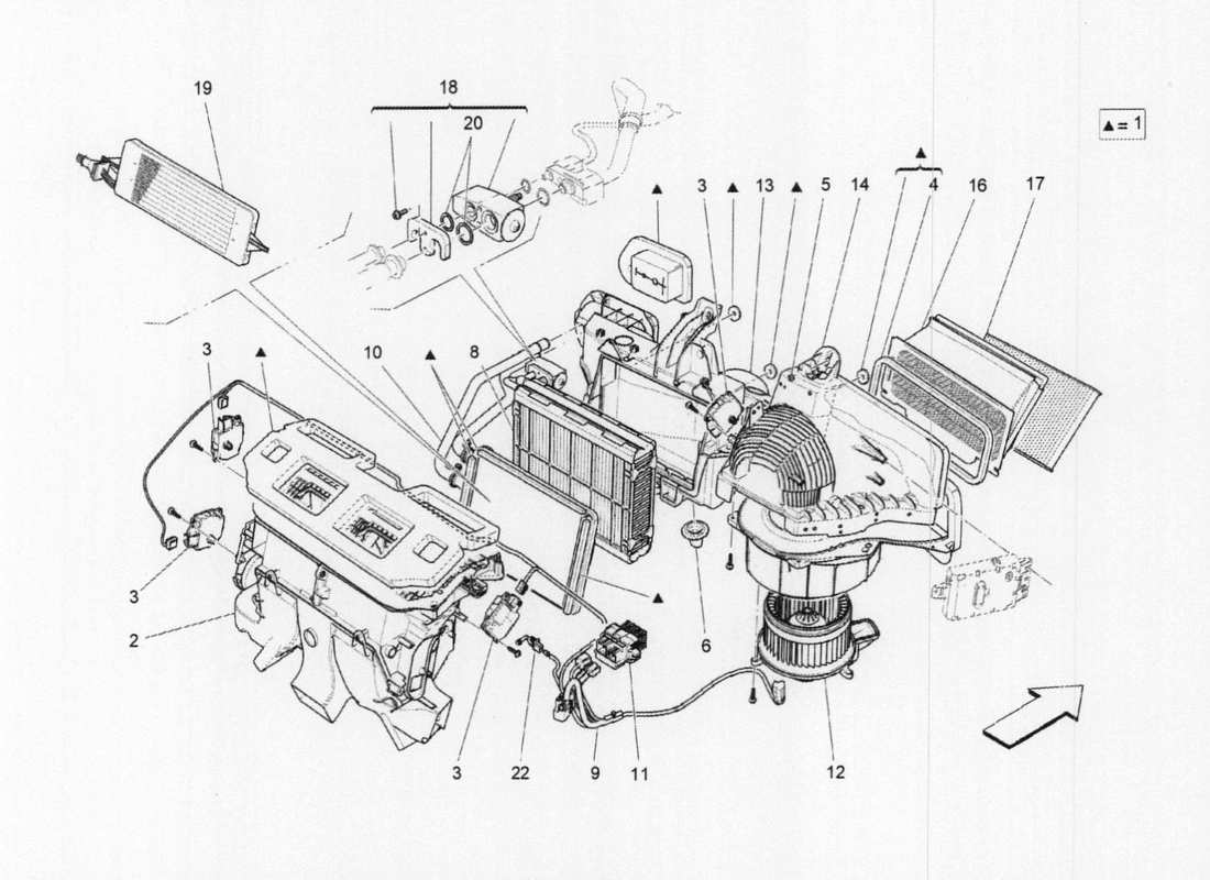 maserati qtp. v6 3.0 tds 275bhp 2017 unità a c: dispositivi da cruscotto diagramma delle parti