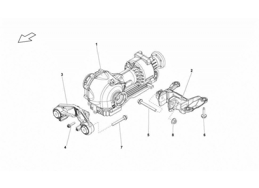 lamborghini gallardo sts ii sc gruppo differenziale anteriore diagramma delle parti