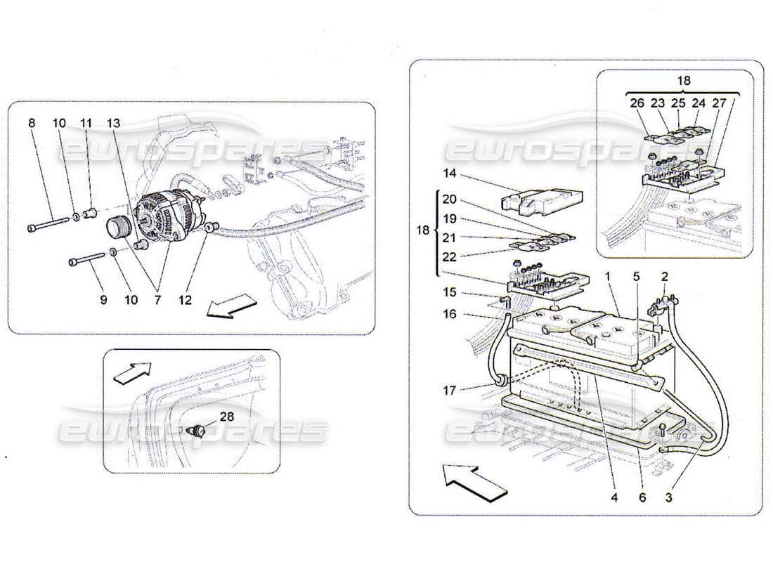 maserati qtp. (2010) 4.2 generazione e accumulo di energia diagramma delle parti