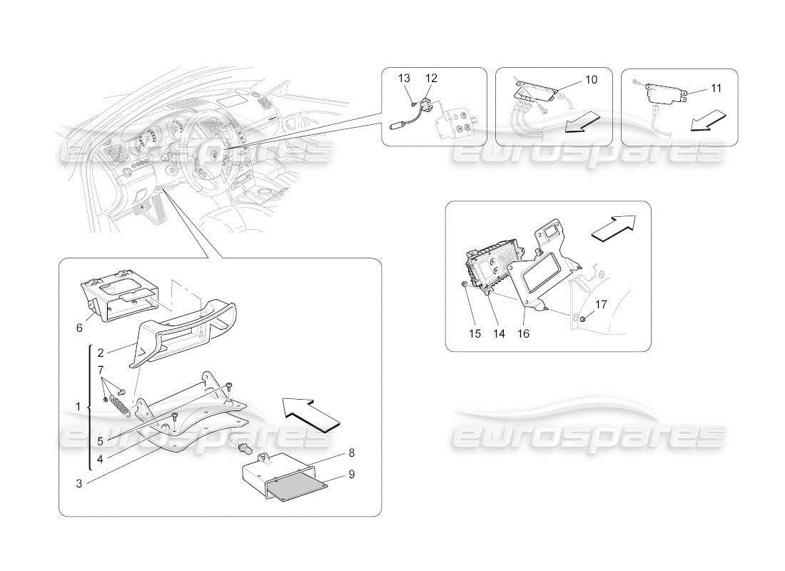 maserati qtp. (2011) 4.2 auto diagramma delle parti del sistema it