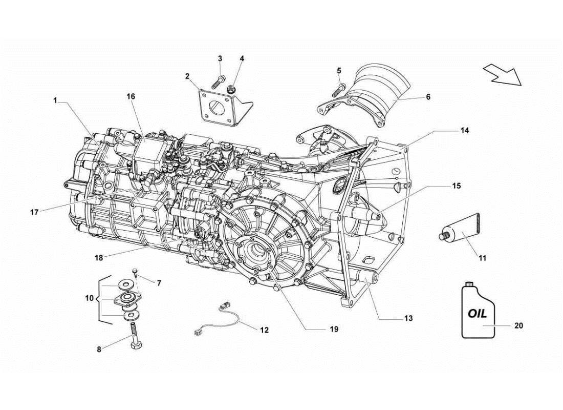 lamborghini gallardo sts ii sc assemblea diagramma delle parti